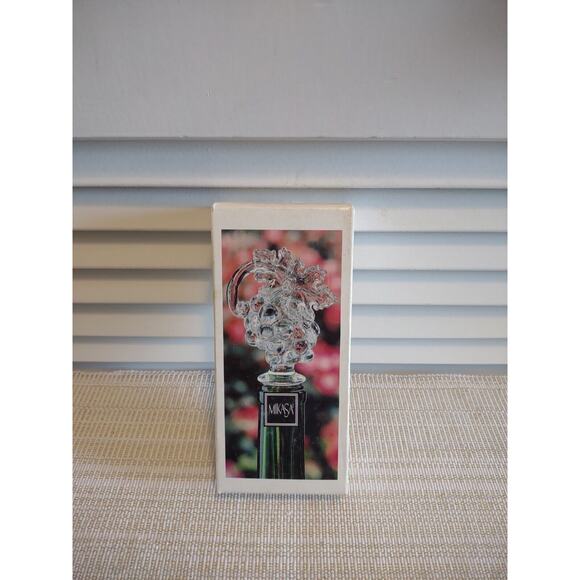 Mikasa Glass Wine Bottle Stopper Grapes Fruit Collection with box T8174/900 - Picture 1 of 9